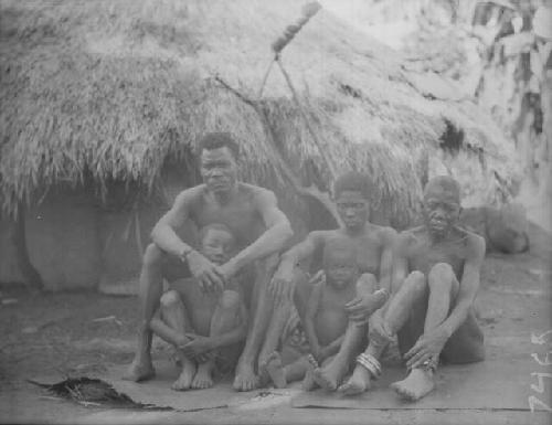 Family, man with two wives and two children