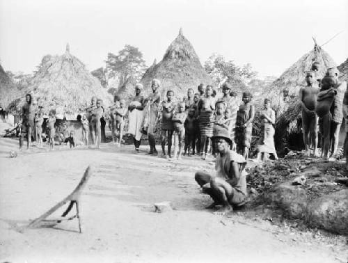 Kpelle people seeing expedition depart