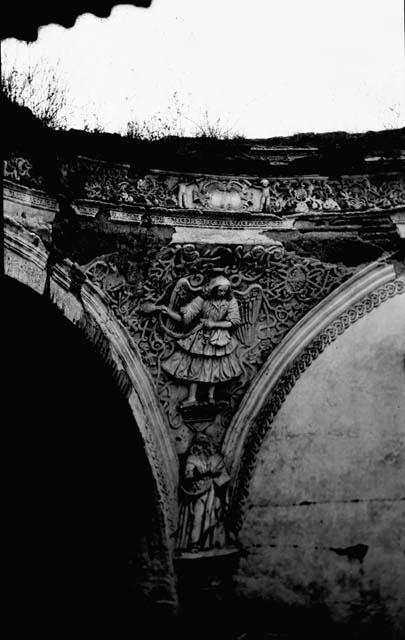 Ruins of cathedral - skirted angel