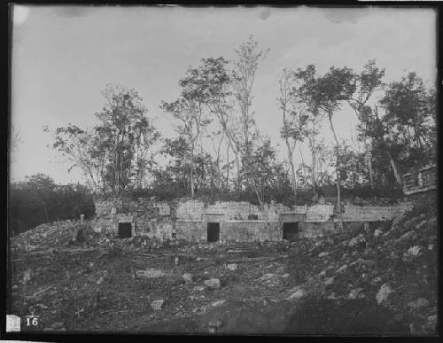 Servant quarters of palace looking West