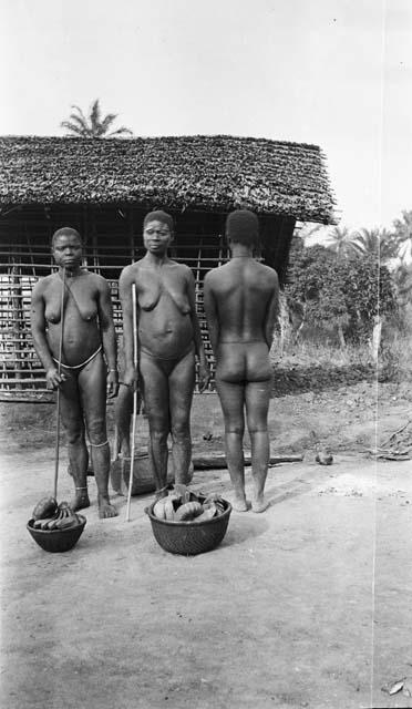 Three women enroute to market