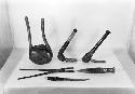 Group of handheld tools or implements