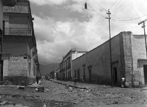 Street scene - open sewer