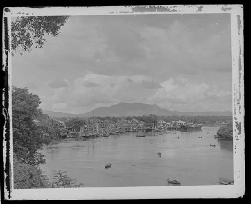 General view of the river at Kuching, Sarawak