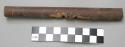 2 broken reed flutes - 1 with incised decoration