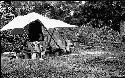 Monument VII, shelter and work showing