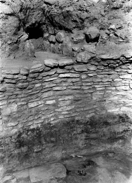 View of excavation site