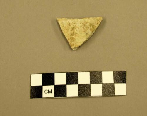 Ceramic body sherd, undecorated white ware