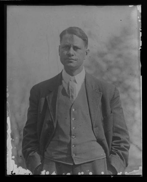 Portrait of young man in suit; F4 / Hopes