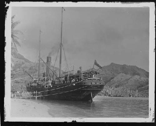 Boat in water in jungle