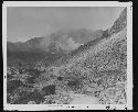 Path in mountain landscape view