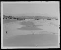 View of boats on shore