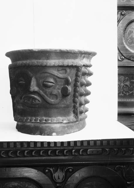 Pottery incense burner (In Museum of American Indian)