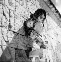 Mask on Temple of Warriors at Chichen Itza