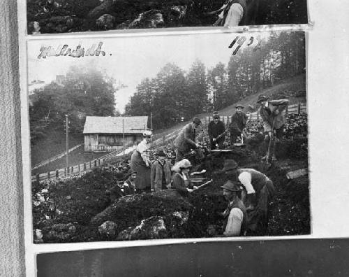 Duchess of Mecklenburg at one of her archaeological digs