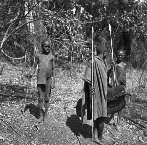 Masai spear men at Elgonyi