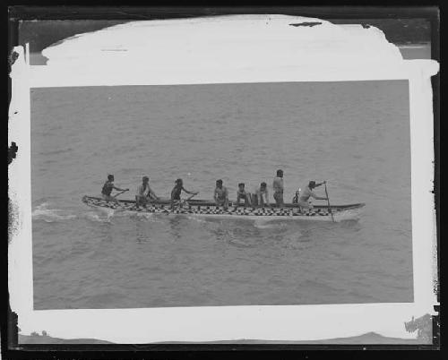 Men in canoe