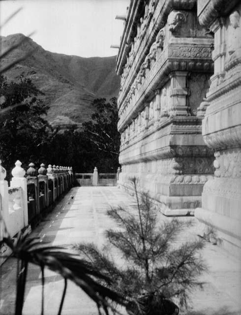 Ornately carved wall and gate