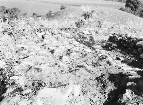 Rubble floor, room one, pueblo one