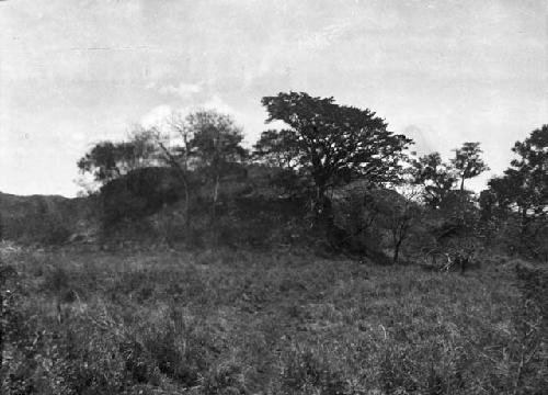 Large funerary mound with vaulted tomb