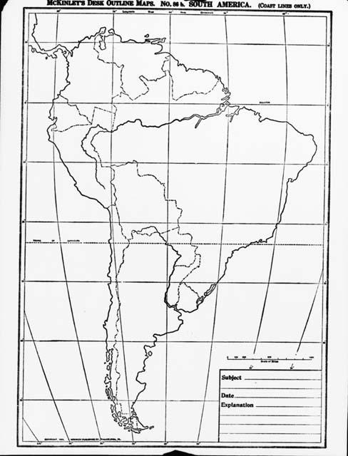 South American Outline Map