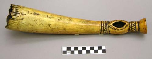 Horn made from elephant's tusk