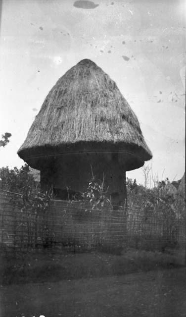 Banganti and Bafusam huts, the type now being built in Bamum