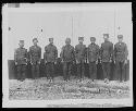 Military men lined up