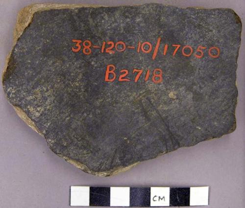 Cooking slab, fragment