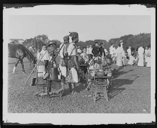 Group of people in rural setting