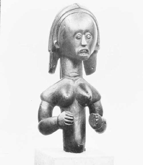 Front of female statuette