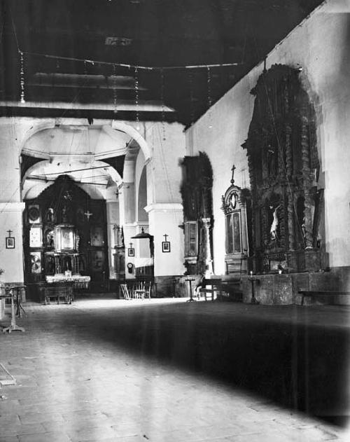Interior of church at Tecpan