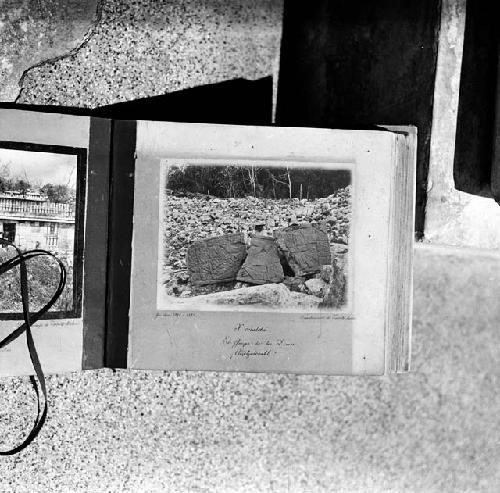 Mahler photograph of stela at Xcoralche