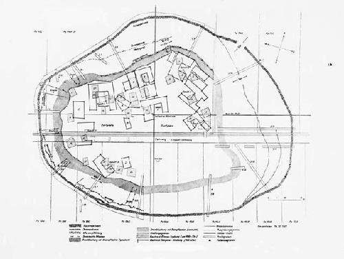 Plan der Wasserburg Von Buchau