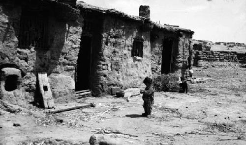 Mud brick building of Chinese settler