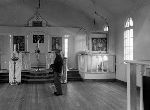 Interior of church