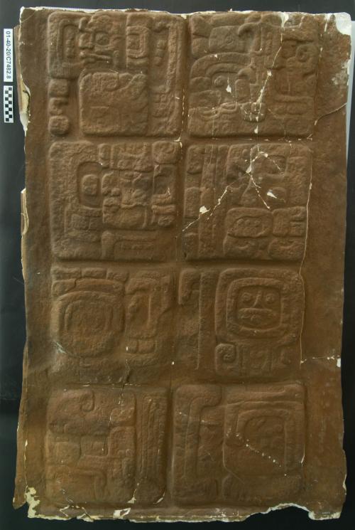 Cast of part of Stela A, Quirigua; east bottom glyphs