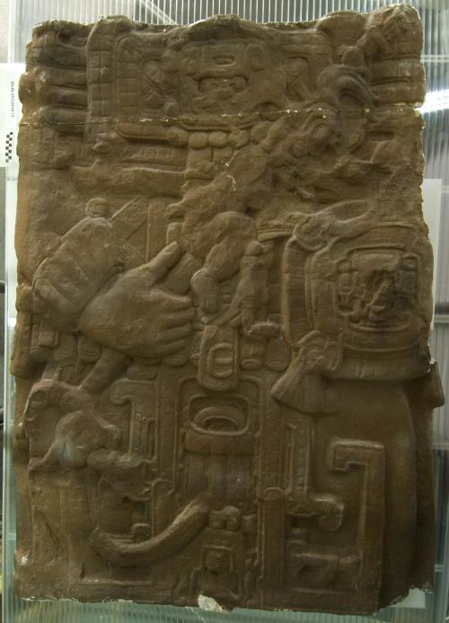 Cast of part of Stela F, Quirigua; north, middle