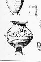 Drawing of pottery vessels