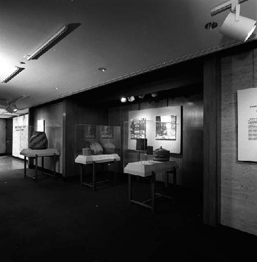 Basketry exhibit at State Street Bank, 1984