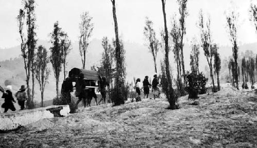 Native funeral procession