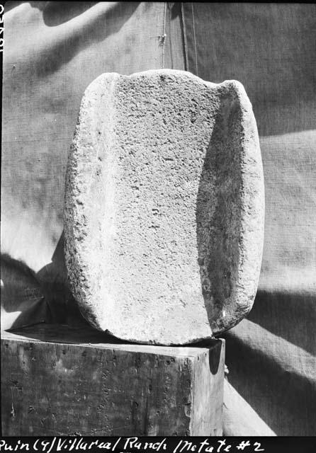 Stone metate from ruin 9