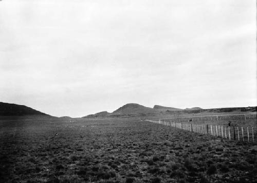 View of volcanic cones, Mt. Aymond