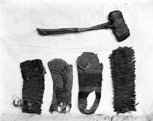 Basket maker specimens and tools