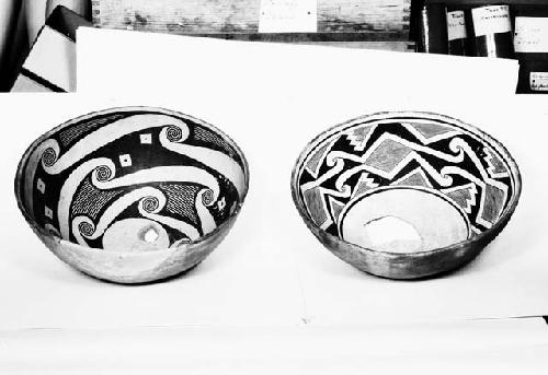 Mimbres classic black on white bowl from Swarts ruin