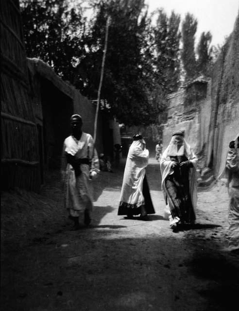 Veiled Uighur women