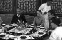 Nat Peffer, Fabyan, Edgar Snow, Olga Wittfogel, sitting at table