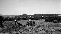 Red Hill site, tractor and slip moving backdrift, west end excavations