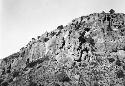 Cliffs containing caves, Goat Basin Canyon