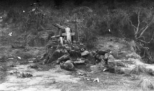 Native altar on road between Tecpan and Chichicastenango